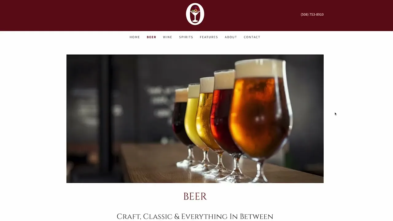Olympic Wine & Liquors website